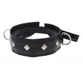 Полиуретановый ошейник с пуклями и D-кольцами Collar with Studs - Blush Novelties - купить с доставкой в Архангельске