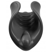 Чёрный мастурбатор Vibrating Silicone Stimulator с вибрацией - Pipedream - в Архангельске купить с доставкой
