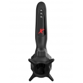 Чёрный вибростимулятор для головки члена с эффектом всасывания Vibrating Roto-Sucker - Pipedream - в Архангельске купить с доставкой