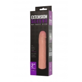 Насадка-удлинитель Extension sleeve телесного цвета - 18,5 см. - Sitabella - в Архангельске купить с доставкой