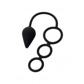 Тройное эрекционное кольцо с анальным хвостом Drop M-size - Erotist Adult Toys - в Архангельске купить с доставкой