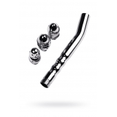 Металлический анальный душ с тремя насадками - ToyFa - купить с доставкой в Архангельске