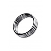 Металлическое эрекционное кольцо с рёбрышками размера L - ToyFa - в Архангельске купить с доставкой