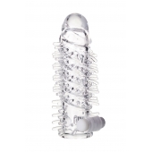 Насадка на пенис TOYFA A-Toys с вибропулей и шипами - 13,4 см. - A-toys - в Архангельске купить с доставкой