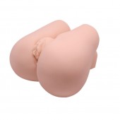 Реалистичный мастурбатор с вибрацией и двумя тоннелями - вагиной и анусом - Baile - в Архангельске купить с доставкой
