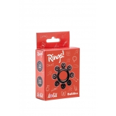 Чёрное эрекционное кольцо Rings Bubbles - Lola Games - в Архангельске купить с доставкой