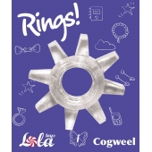Прозрачное эрекционное кольцо Rings Cogweel - Lola Games - в Архангельске купить с доставкой
