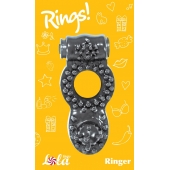 Чёрное эрекционное кольцо Rings Ringer - Lola Games - в Архангельске купить с доставкой