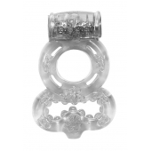 Прозрачное эрекционное кольцо Rings Treadle с подхватом - Lola Games - в Архангельске купить с доставкой