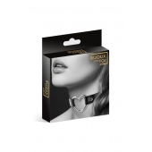 Чёрный чокер с кольцом в форме сердца - Bijoux Pour Toi - купить с доставкой в Архангельске