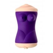 Двухсторонний мастурбатор JOS YARA в фиолетовой колбе - JOS - в Архангельске купить с доставкой