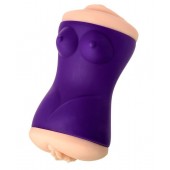 Двухсторонний мастурбатор JOS YARA в фиолетовой колбе - JOS - в Архангельске купить с доставкой