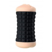 Двухсторонний мастурбатор JOS JANICE в черном цилиндре - JOS - в Архангельске купить с доставкой