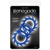 Набор из 3 синих эрекционных колец Renegade Gears - NS Novelties - в Архангельске купить с доставкой