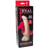 Телесная насадка REAL Standard с усиками на основании - 19 см. - LOVETOY (А-Полимер) - купить с доставкой в Архангельске