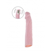 Телесная насадка с вибрацией Sex Expert - 18 см. - Sex Expert - в Архангельске купить с доставкой