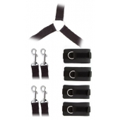 Комплект наручников и поножей LUXURIOUS BED RESTRAINT CUFF SET - Blush Novelties - купить с доставкой в Архангельске