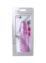 Розовая насадка с нежными шипами - 13,5 см. - Toyfa Basic - в Архангельске купить с доставкой