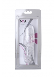 Прозрачная насадка с шишечками и шипами - 13,5 см. - Toyfa Basic - в Архангельске купить с доставкой