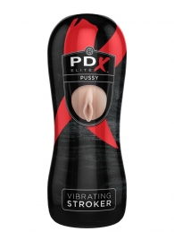 Мастурбатор-вагина Vibrating Pussy Stroker с вибрацией - Pipedream - в Архангельске купить с доставкой