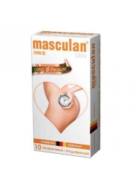 Розовые презервативы Masculan Ultra Long Pleasure с колечками, пупырышками и продлевающим эффектом - 10 шт. - Masculan - купить с доставкой в Архангельске