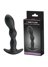 Черный анальный стимулятор простаты с вибрацией Special Anal Massager - 14,5 см. - Baile - в Архангельске купить с доставкой
