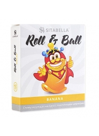 Стимулирующий презерватив-насадка Roll   Ball Banana - Sitabella - купить с доставкой в Архангельске