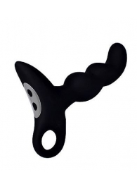 Черный силиконовый анальный вибромассажер-ёлочка Erokey - Erokay - в Архангельске купить с доставкой