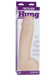 Огромная насадка-реалистик Vac-U-Lock Realistic Hung - 31,7 см. - Doc Johnson - купить с доставкой в Архангельске