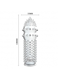 Закрытая прозрачная насадка Crystal sleeve - 14,2 см. - Erowoman-Eroman - в Архангельске купить с доставкой