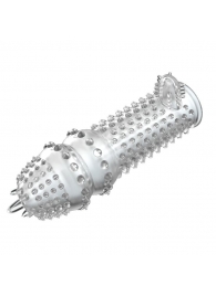 Закрытая прозрачная насадка Crystal sleeve - 14,2 см. - Erowoman-Eroman - в Архангельске купить с доставкой