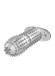 Закрытая прозрачная насадка Crystal sleeve - 12 см. - Erowoman-Eroman - в Архангельске купить с доставкой