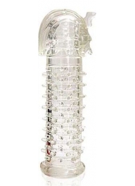 Закрытая прозрачная насадка на пенис Crystal Sleeve Faraon - 13,5 см. - Erowoman-Eroman - в Архангельске купить с доставкой