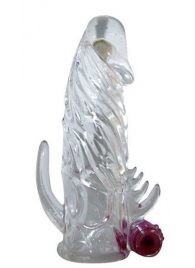 Закрытая прозрачная вибронасадка на пенис Crystal Sleeve Vibe - Erowoman-Eroman - в Архангельске купить с доставкой