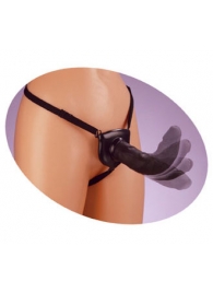 Черный податливый страпон Posable Partner Strap-On - 17,8 см. - Pipedream - купить с доставкой в Архангельске