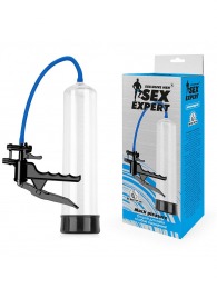 Прозрачная вакуумная помпа Sex Expert с ручным насосом - Sex Expert - в Архангельске купить с доставкой