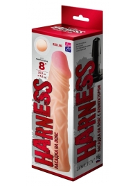 Насадка на пояс Harness RED LINE - 21,5 см. - LOVETOY (А-Полимер) - купить с доставкой в Архангельске