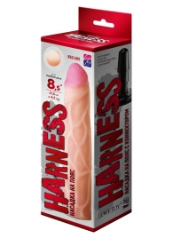 Насадка Harness с коннектором RED LINE - 21,5 см. - LOVETOY (А-Полимер) - купить с доставкой в Архангельске