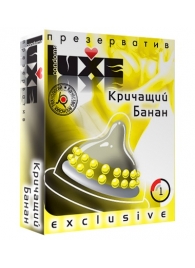 Презерватив LUXE  Exclusive  Кричащий банан  - 1 шт. - Luxe - купить с доставкой в Архангельске