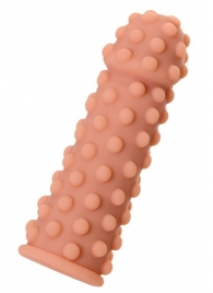 Телесная реалистичная насадка KOKOS Extreme Sleeve 02 с дополнительной стимуляцией - 12,7 см. - KOKOS - в Архангельске купить с доставкой