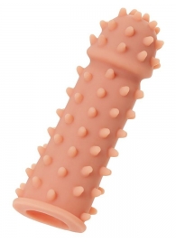 Телесная реалистичная насадка KOKOS Extreme Sleeve 03 с дополнительной стимуляцией - 12,7 см. - KOKOS - в Архангельске купить с доставкой