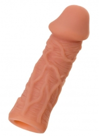 Телесная реалистичная насадка KOKOS Extreme Sleeve 05 с дополнительной стимуляцией - 12,7 см. - KOKOS - в Архангельске купить с доставкой