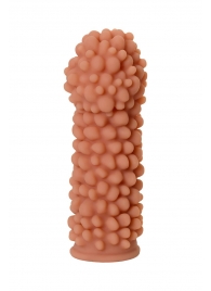 Телесная реалистичная насадка KOKOS Extreme Sleeve 08 с дополнительной стимуляцией - 12,7 см. - KOKOS - в Архангельске купить с доставкой