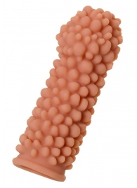 Телесная реалистичная насадка KOKOS Extreme Sleeve 08 с дополнительной стимуляцией - 12,7 см. - KOKOS - в Архангельске купить с доставкой