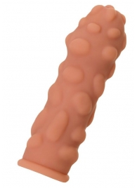 Телесная реалистичная насадка KOKOS Extreme Sleeve 11 с дополнительной стимуляцией - 12,7 см. - KOKOS - в Архангельске купить с доставкой