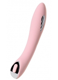 Розовый силиконовый вибратор с электростимуляцией TESLA G-POINT - 21 см. - ToyFa - купить с доставкой в Архангельске