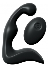 Черный вибромассажер простаты с пультом ДУ Control P-Spot Pro - Pipedream - в Архангельске купить с доставкой