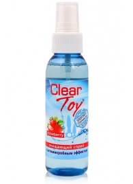 Очищающий спрей для игрушек CLEAR TOY Strawberry - 100 мл. - Биоритм - купить с доставкой в Архангельске