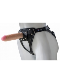 Универсальный мягкий пояс с насадкой Hard brutal BDSM-КОНСУЛ - 17 см. - LOVETOY (А-Полимер) - купить с доставкой в Архангельске