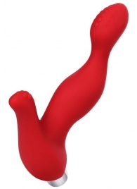 Красный силиконовый вибростимулятор простаты Proman - 12,5 см. - ToyFa - в Архангельске купить с доставкой